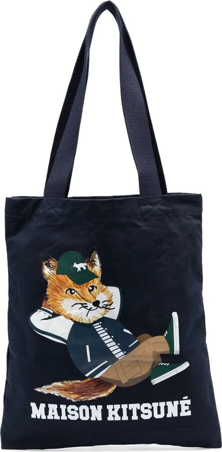 MAISON KITSUNE'- Cotton Printed Bag