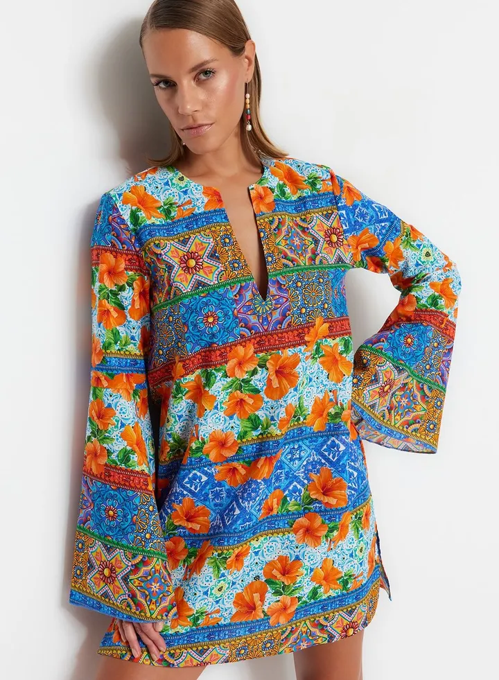 Floral Print Beach Dress