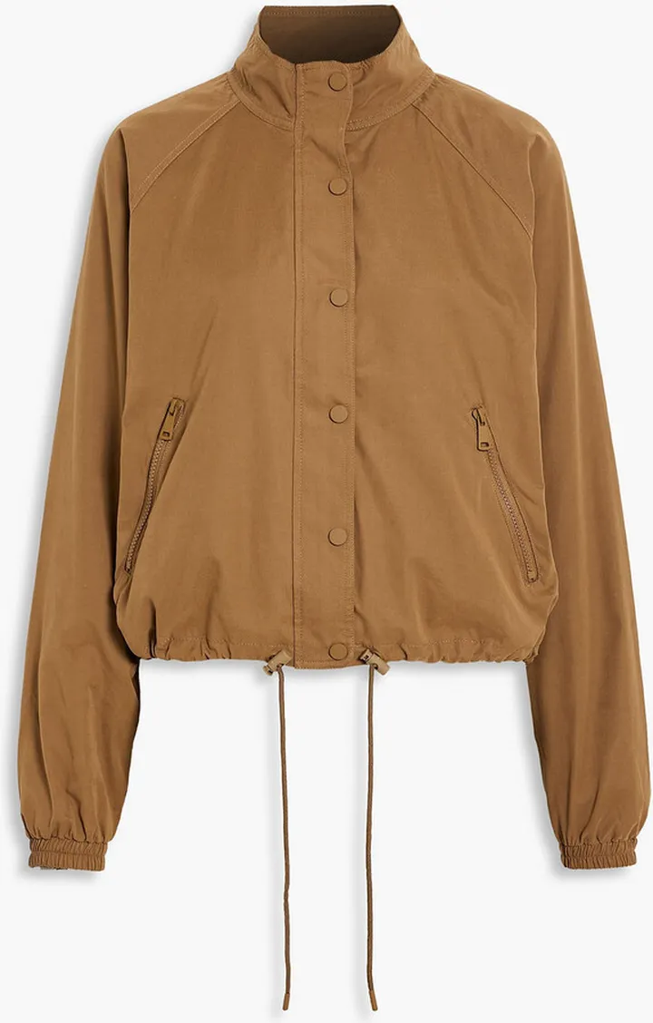 Faux suede bomber jacket