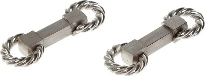 Lanvin Motif Embossed Loop Cufflinks