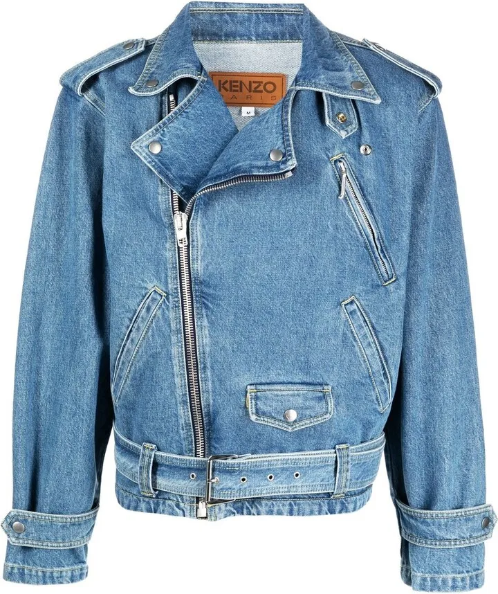 Denim Biker Jacket