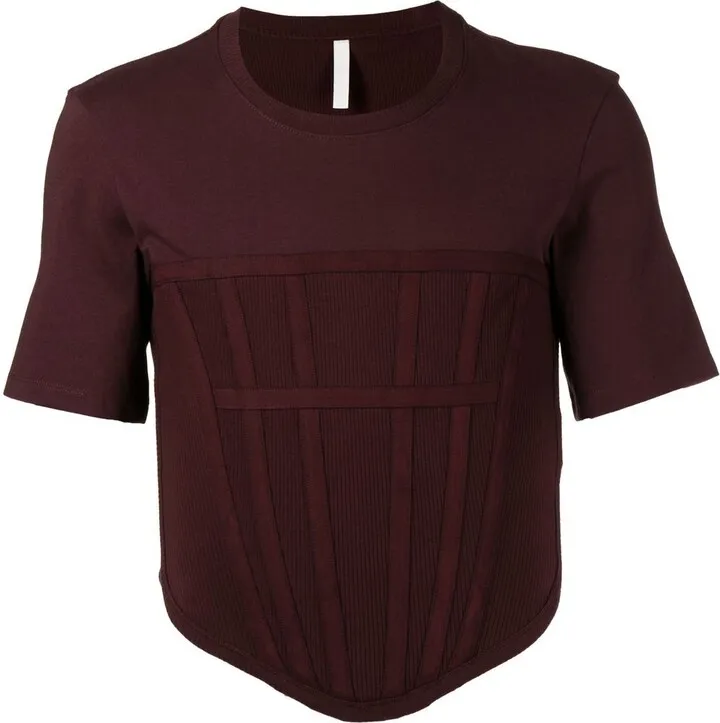 Jersey Rib corset T-shirt