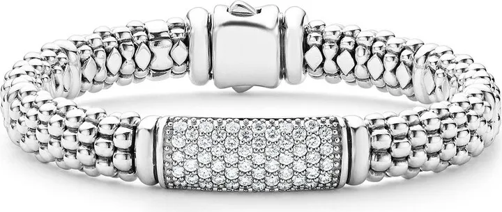 Signature Caviar Pavé Diamond Rope Bracelet