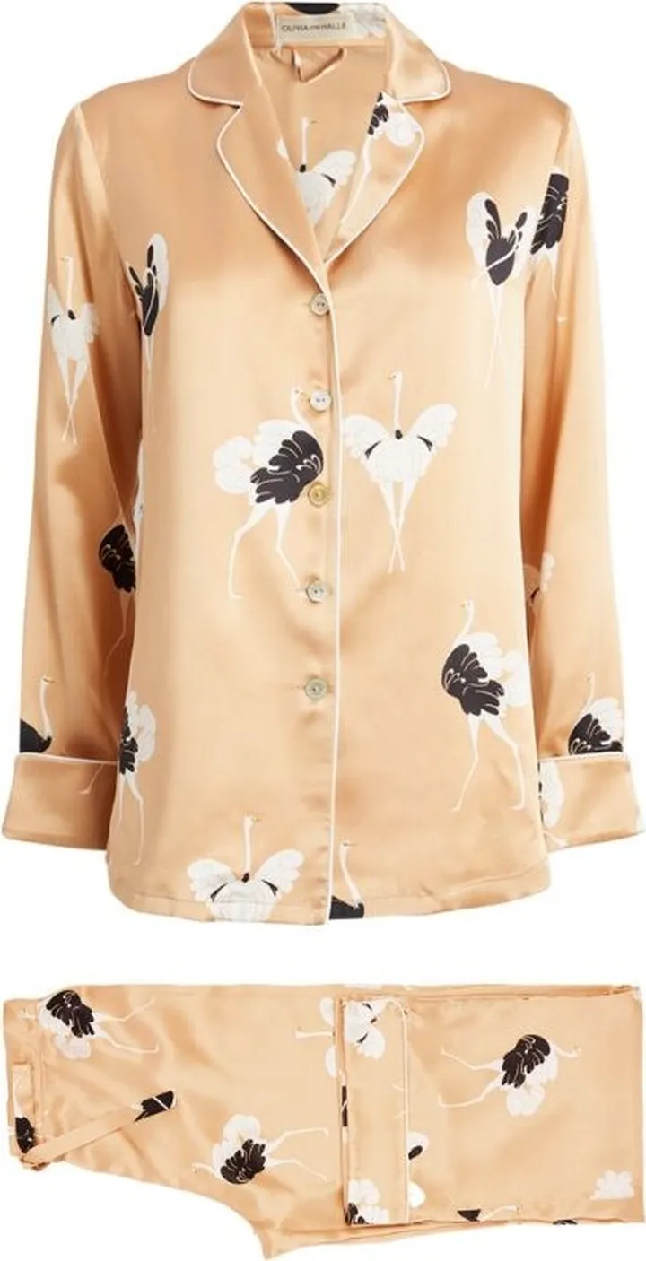 Olivia Von Halle Silk Lila Pyjama Set