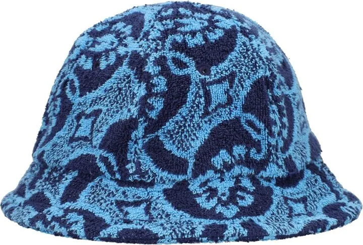 Oriental cotton toweling bucket hat