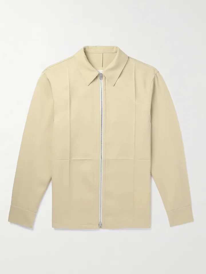 Grain de Poudre Wool Shirt Jacket
