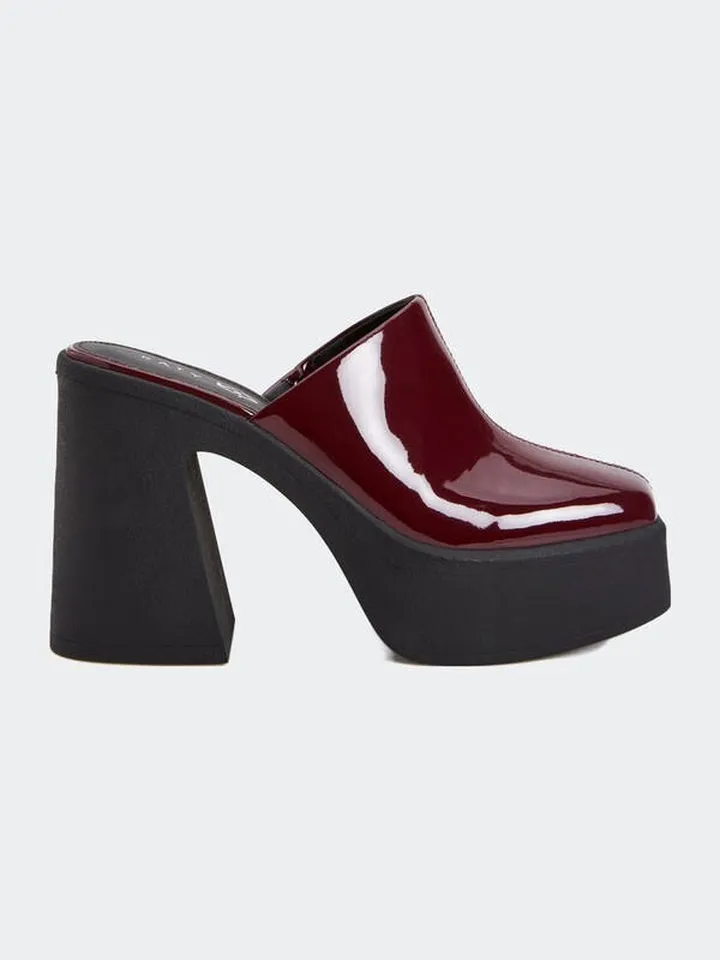 Katy Perry The Heightten Clog - Burgundy