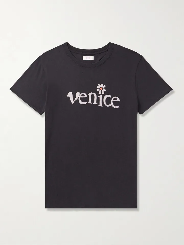 Printed Cotton-Jersey T-Shirt