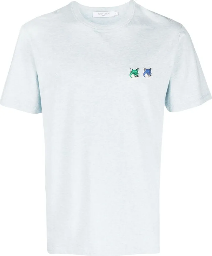 fox-patch cotton T-shirt