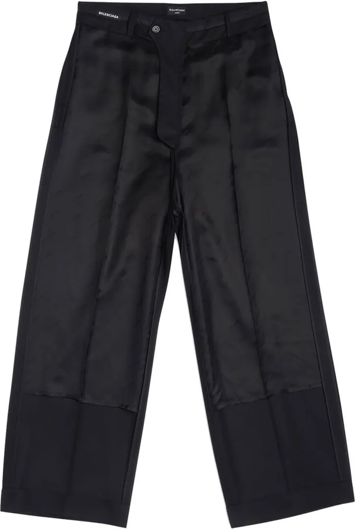 Straight-Leg Wool Trousers
