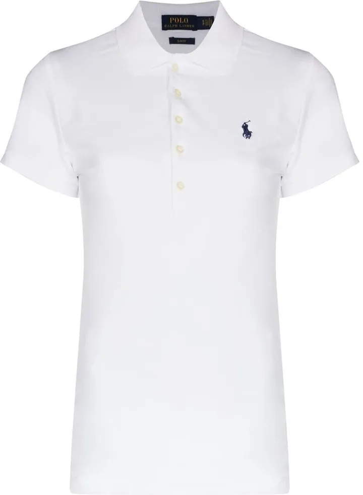 Julie embroidered logo polo shirt