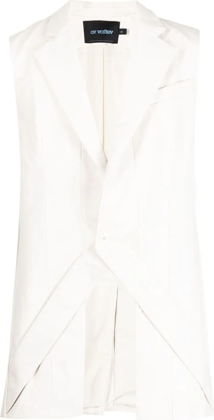 Cut-Out Detailing Sleeveless Gilet