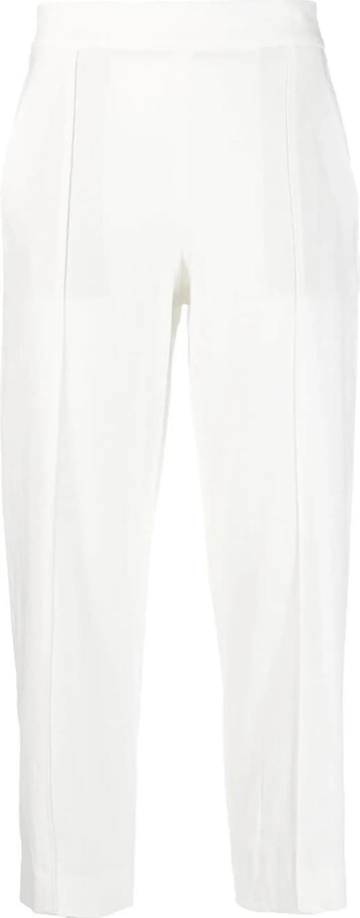 Linen-Blend Cropped Trousers