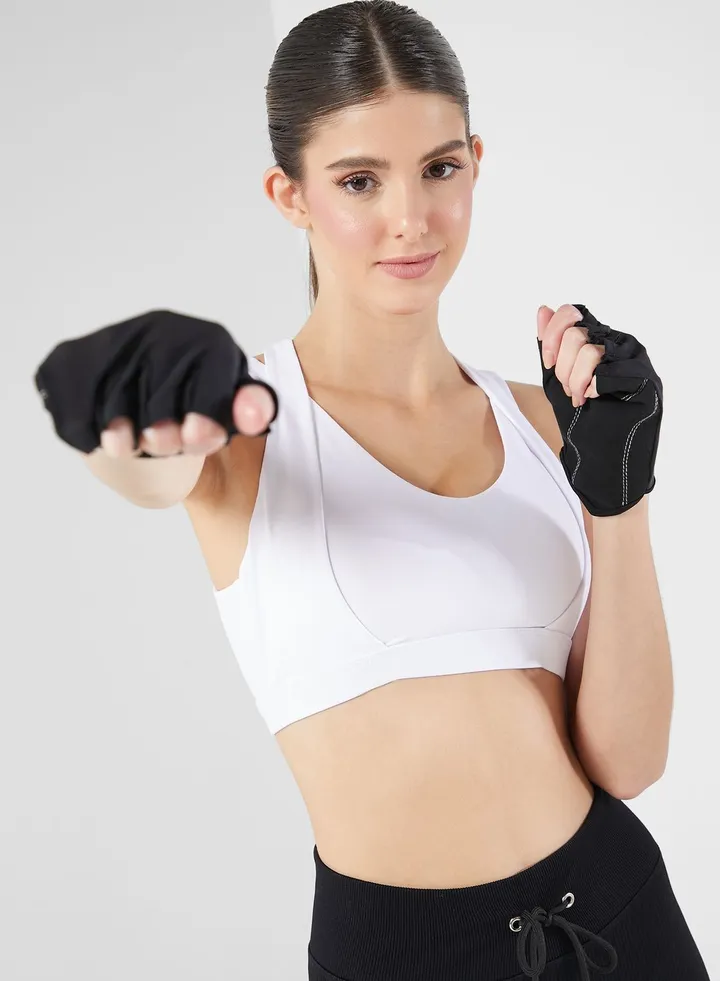 Cross Back Detail Athletic Bra