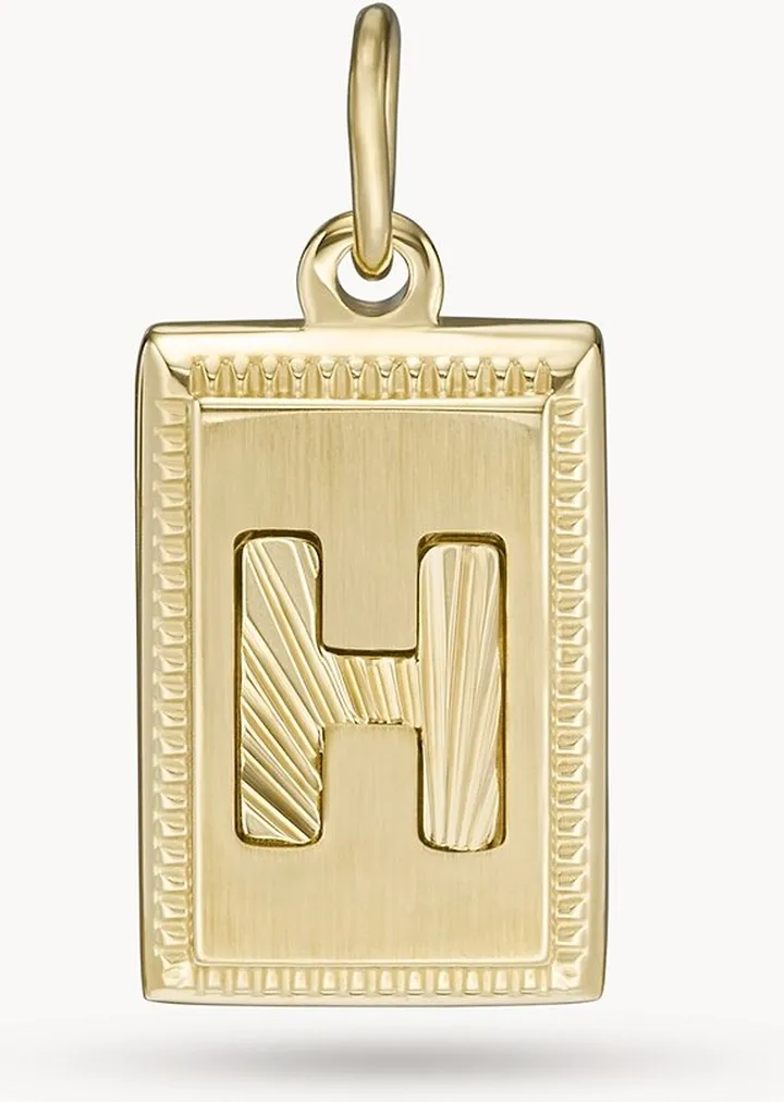 Oh So Charming Gold-Tone Stainless Steel Initial Charm JF04257710