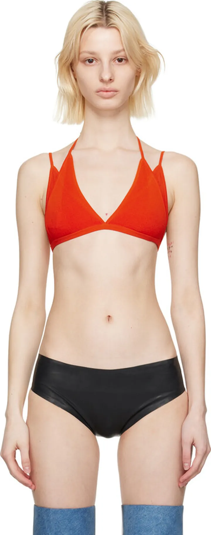 Dion Lee Orange Modular Butterfly Camisole