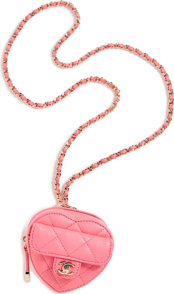 Shopbop Archive Chanel In Love Heart Coin Purse with Chain Strap