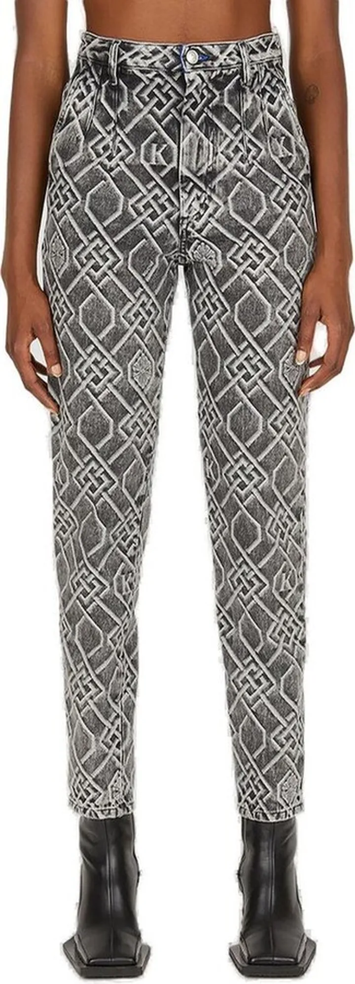 Koché Button Detailed Cropped Trousers