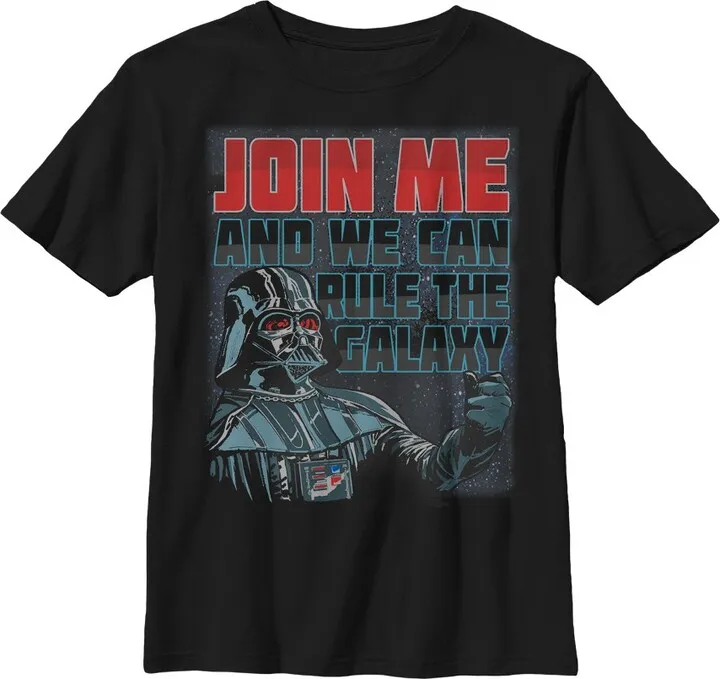 Boy's Star Wars Join Darth Vader to Rule T-Shirt - Black - Large
