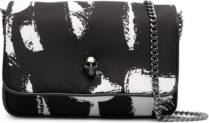 small McQueen Graffiti Skull shoulder bag