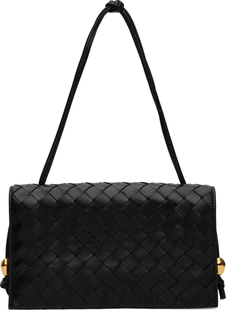 Bottega Veneta Black 'Wallet On Strap' Bag