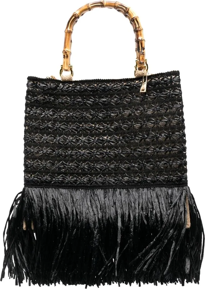 Fringe-Hem Tote Bag
