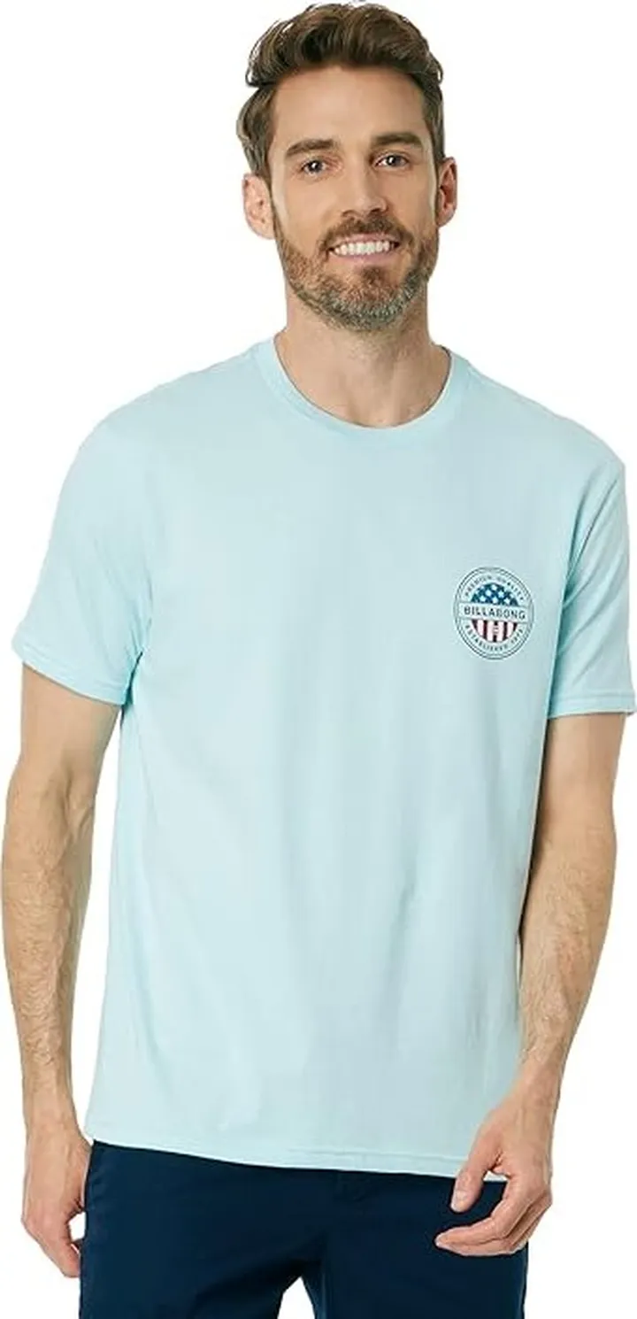 Billabong American Rotor Short Sleeve Tee (Coastal) Men's Clothing