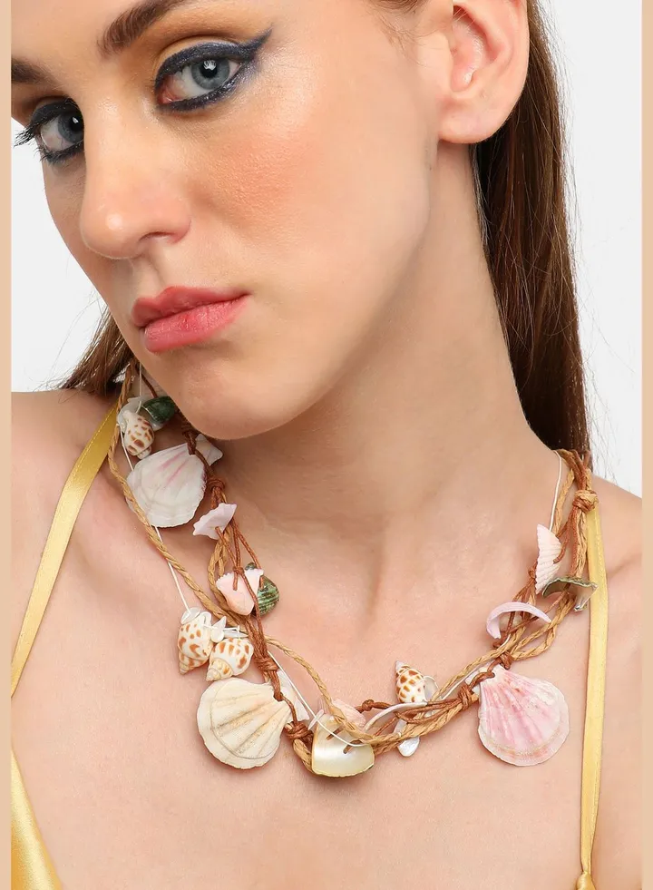 Gold Plated Party Designer Stone Statement Necklace For Women
