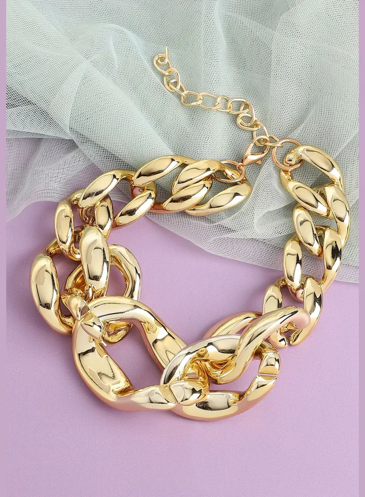 Gold Plated Designer Party Necklace For Women