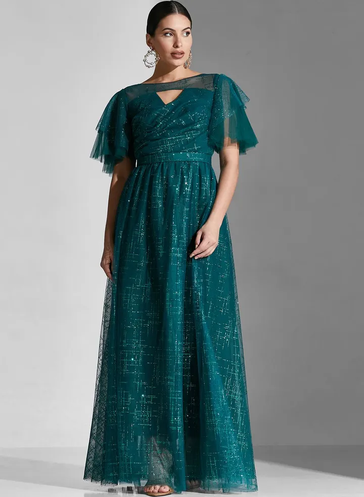 Lama Puff Sleeve Flared Dress