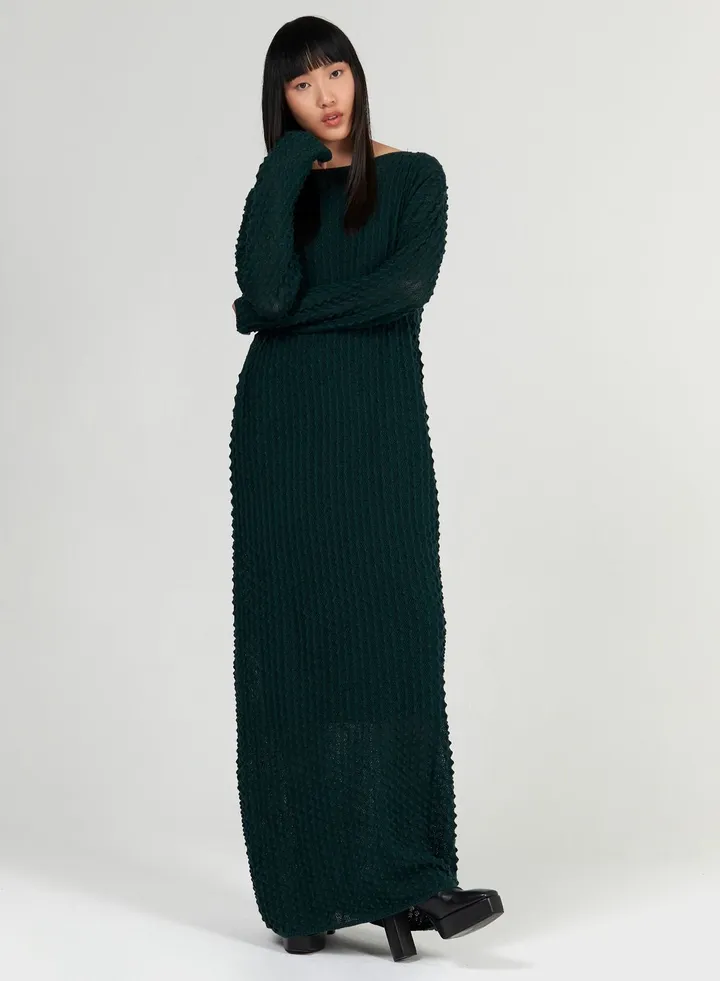 Textured Knitted Kaftan