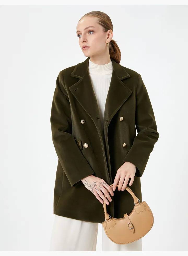Beget Shoulder Bag Faux Leather Buckle Detail