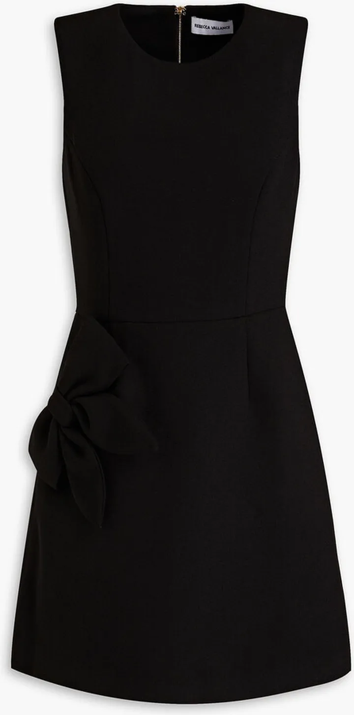 Barbie bow-embellished crepe mini dress