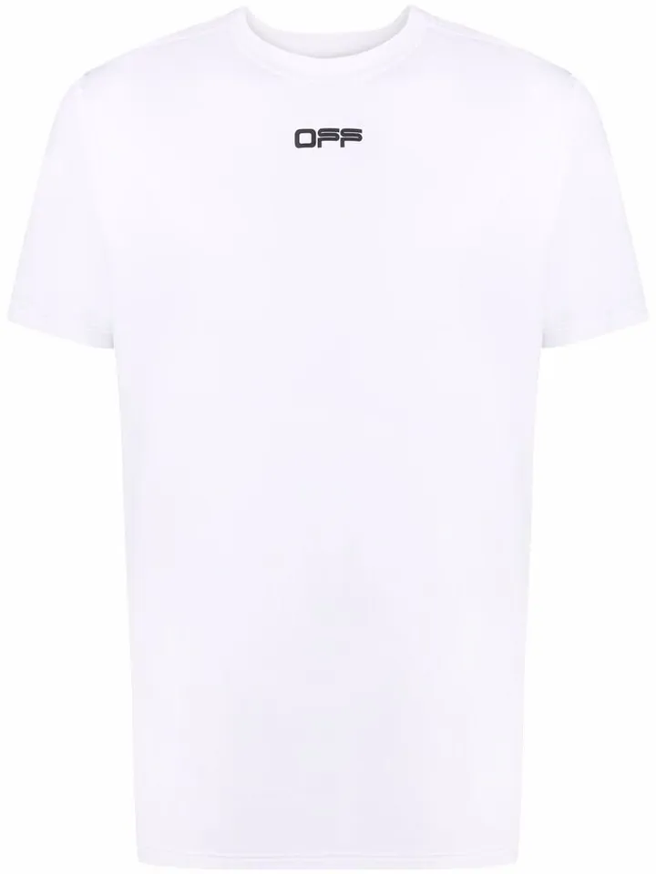 logo-tape performance T-shirt
