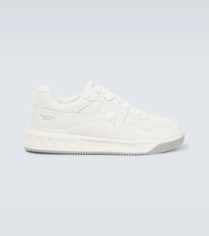 One Stud faux-leather sneakers