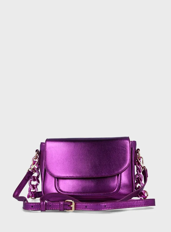 Meliade Metallic Satchel
