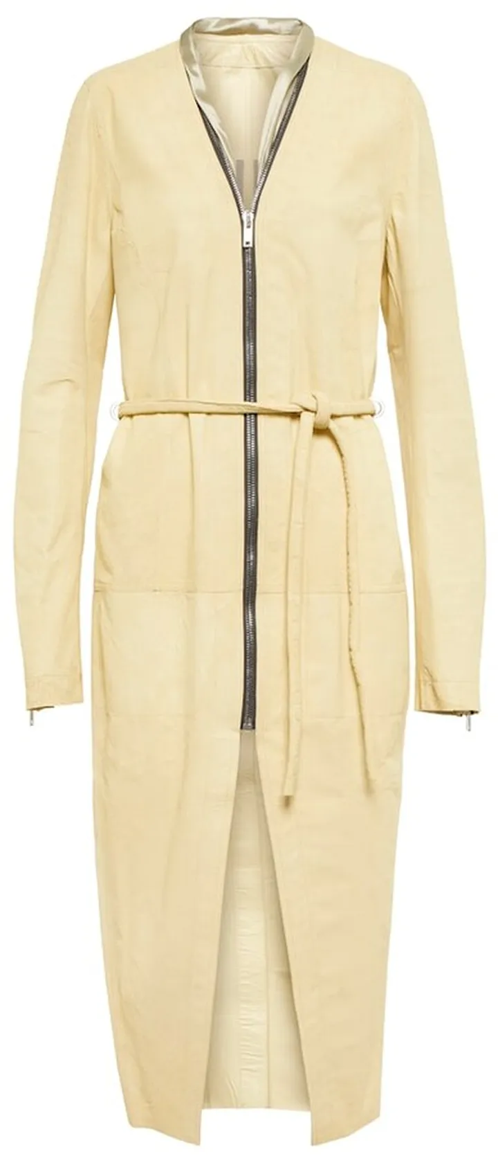 Klaus distressed leather coat
