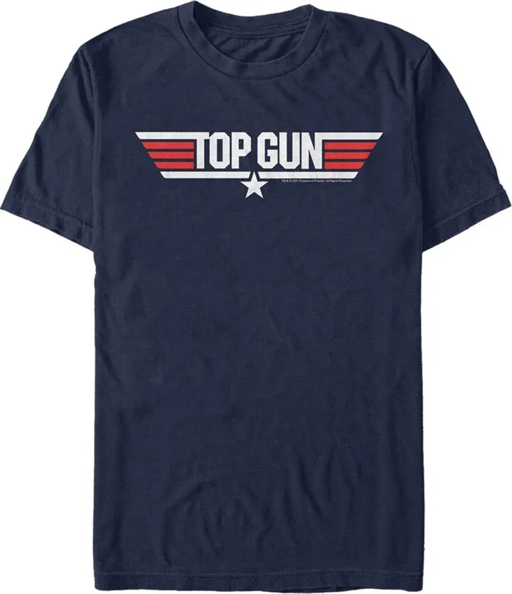 Men's Top Gun Logo T-Shirt - Navy Blue - Large