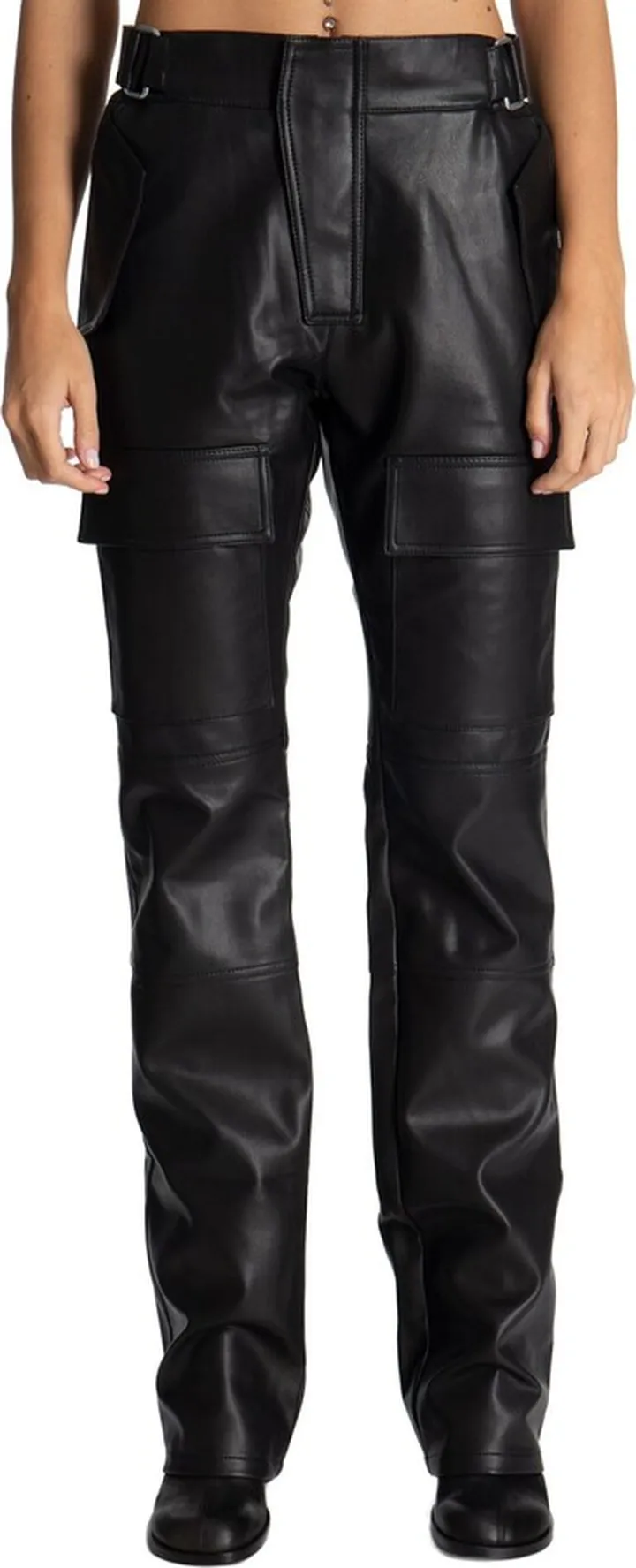 Vegan Leather Moto Trousers