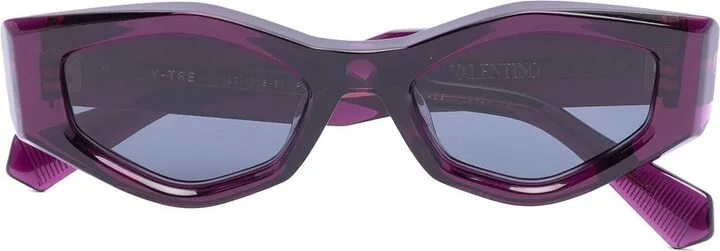 Rockstud irregular-frame sunglasses