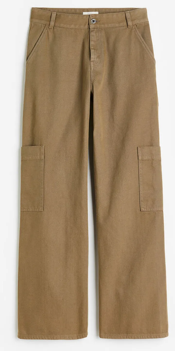 Wide-leg Cargo Pants