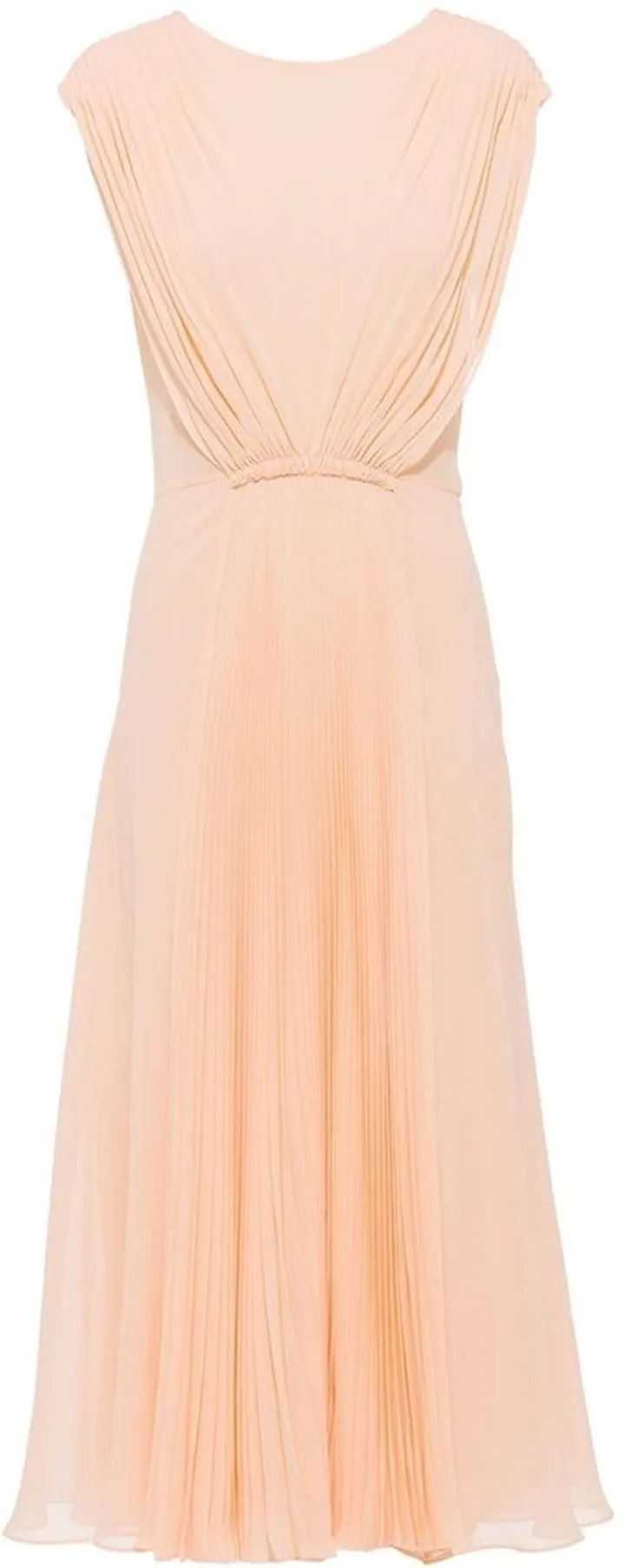 Pleated Georgette Dress