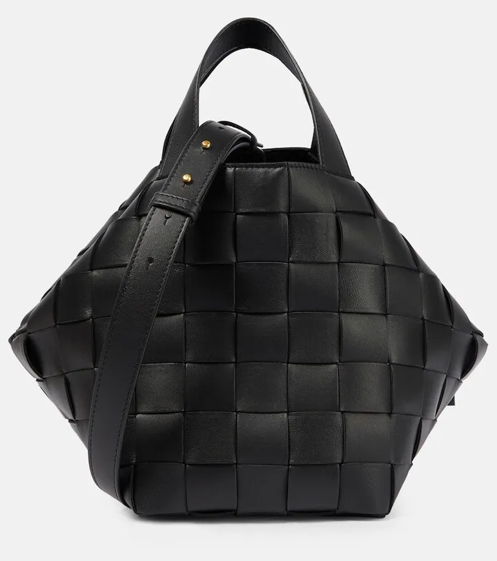 Cassette Bowling leather tote bag
