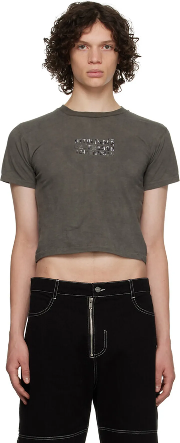 Ottolinger Gray Fitted T-Shirt