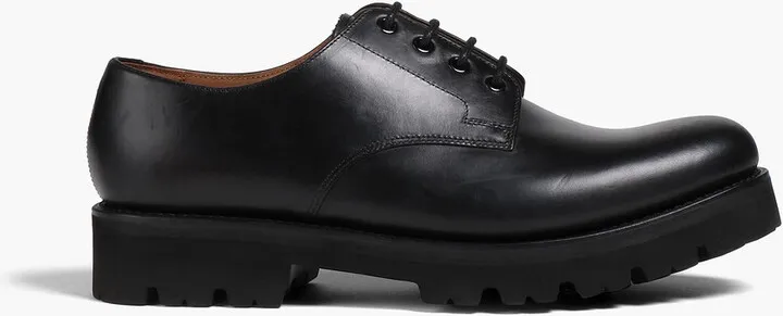 Leather derby shoes
