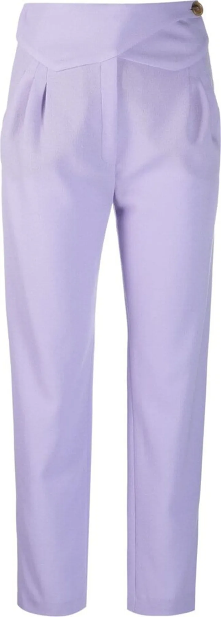 Cropped Straight-Leg Wool Trousers