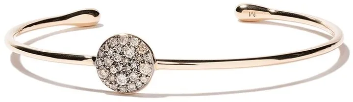 18kt rose gold Sabbia brown diamond cuff