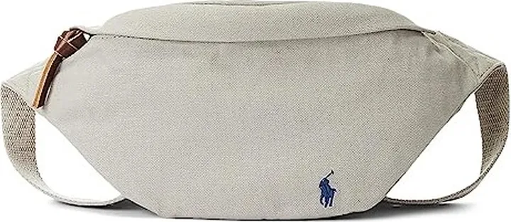 Polo Ralph Lauren Canvas Waist Pack (Grey Fog) Travel Pouch