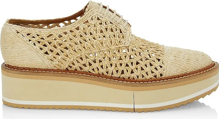 Borril Woven Platform Oxfords