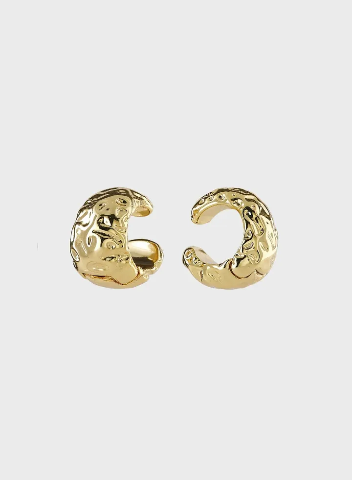 Molten Ear Cuff Earrings
